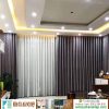 rèm vải màu xám
