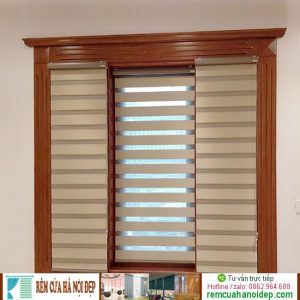 rèm cầu vồng hàn quốc màu nâu vàng